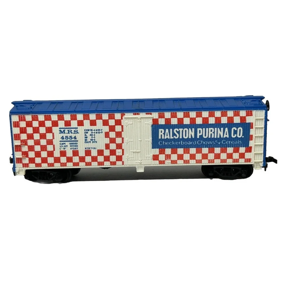 Tyco HO‎ Ralston Purina Dog Food 40' Billboard Reefer Box Car #355E With Box
